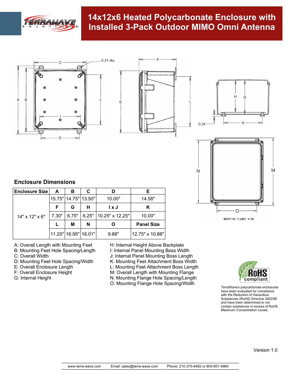 TerraWave 14126OHPOLY-OO3RT User Manual | Page 2 / 2