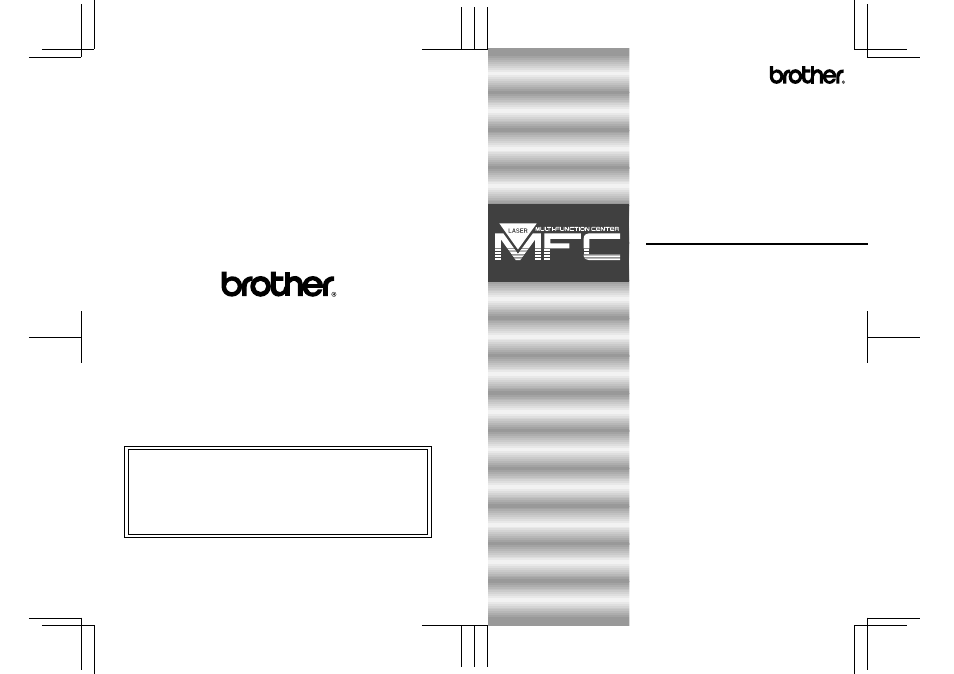Brother MFC 7550MC User Manual | 235 pages