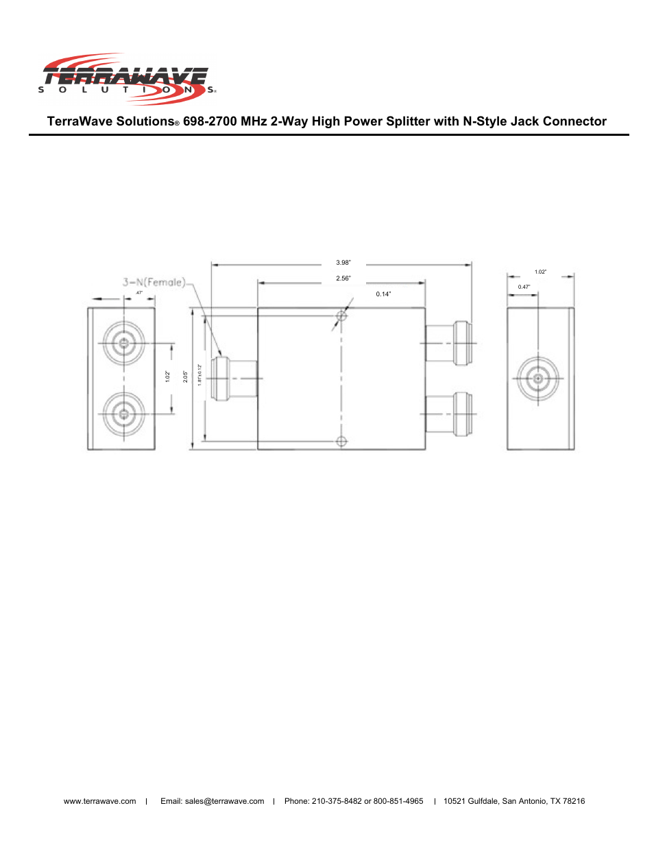 Terrawave solutions | TerraWave RMFLT-2-M3-NJ-PR User Manual | Page 2 / 2