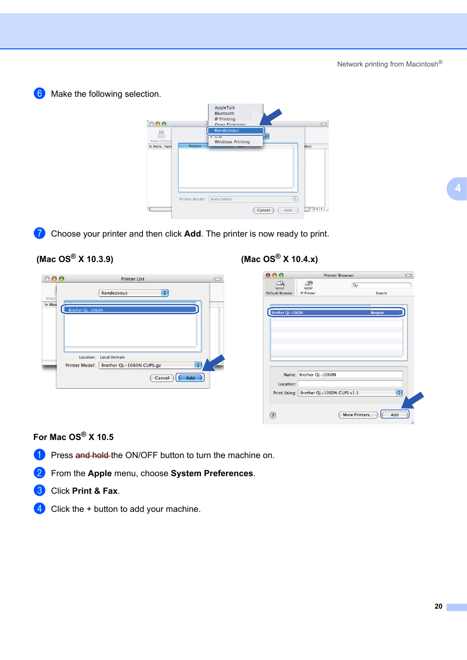 Brother ETHERNET QL-580N User Manual | Page 25 / 42