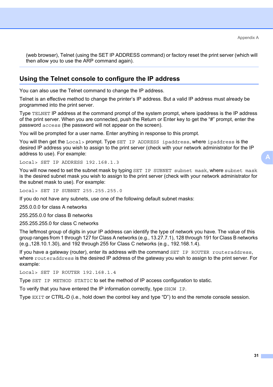Brother ETHERNET QL-580N User Manual | Page 36 / 42