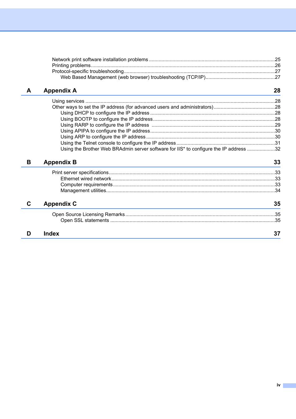 Brother ETHERNET QL-580N User Manual | Page 5 / 42