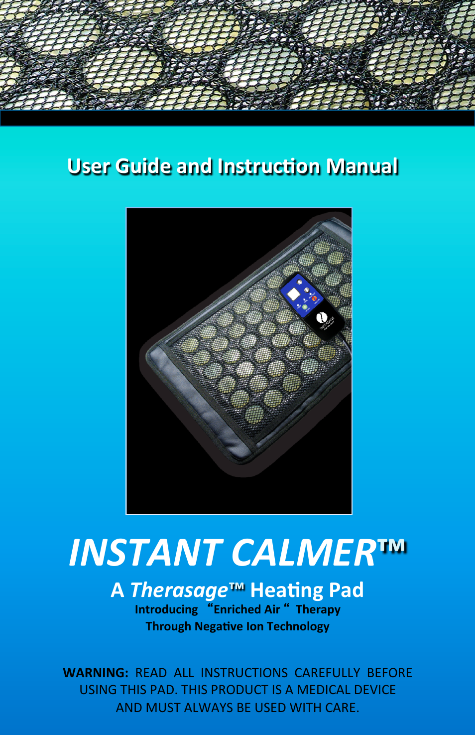 Therasage Instant Calmer User Manual User Manual | 8 pages