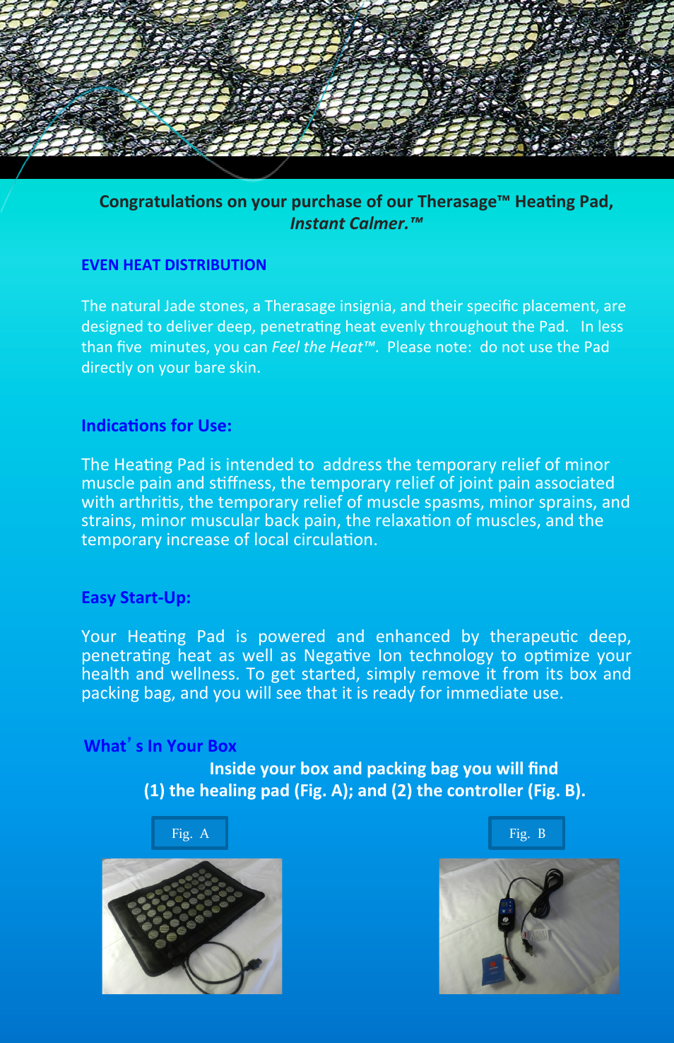 Therasage Instant Calmer User Manual User Manual | Page 2 / 8