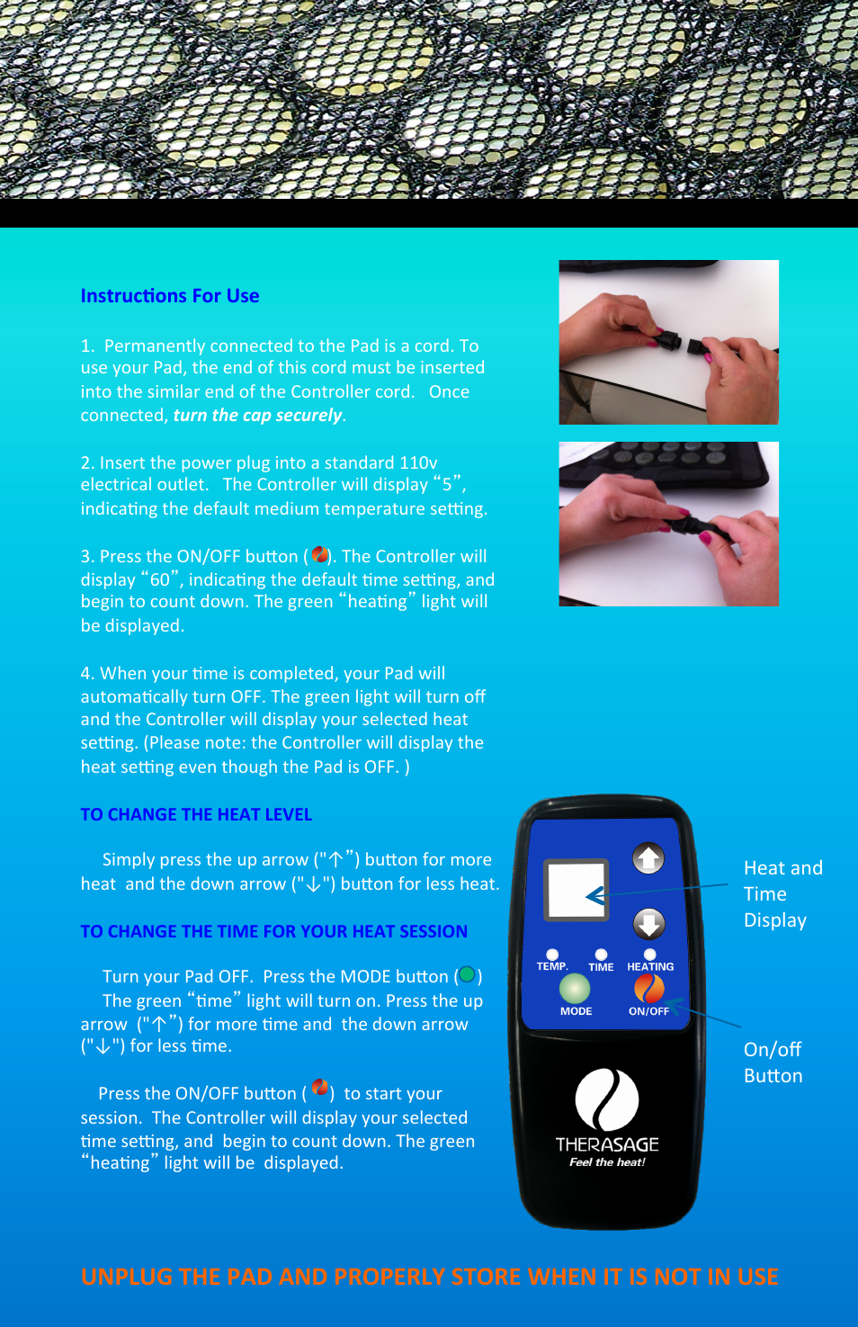 Therasage Instant Calmer User Manual User Manual | Page 3 / 8