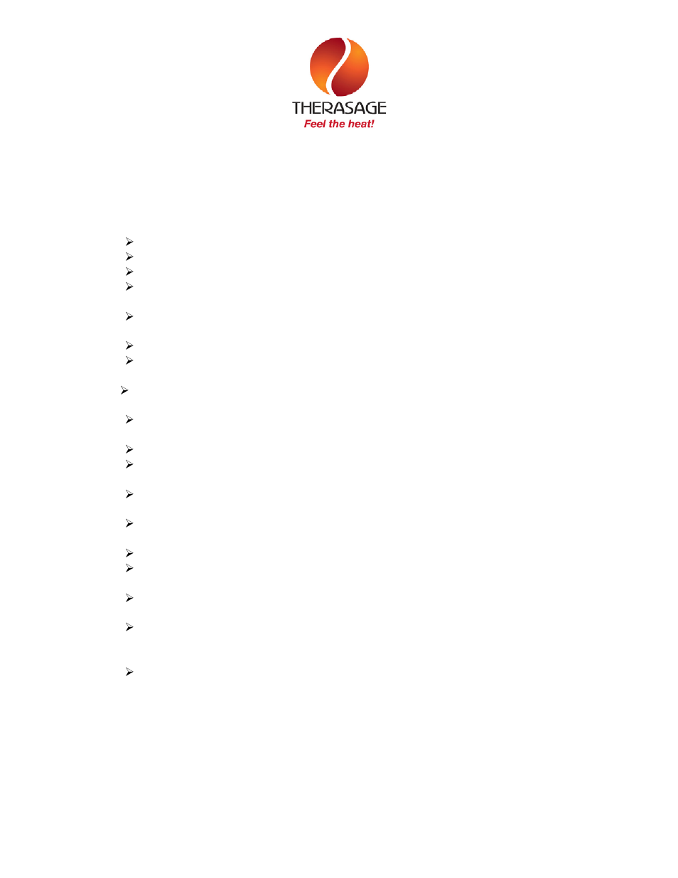 Therasage Instant Calmer Easy Start Up Guide User Manual | 1 page
