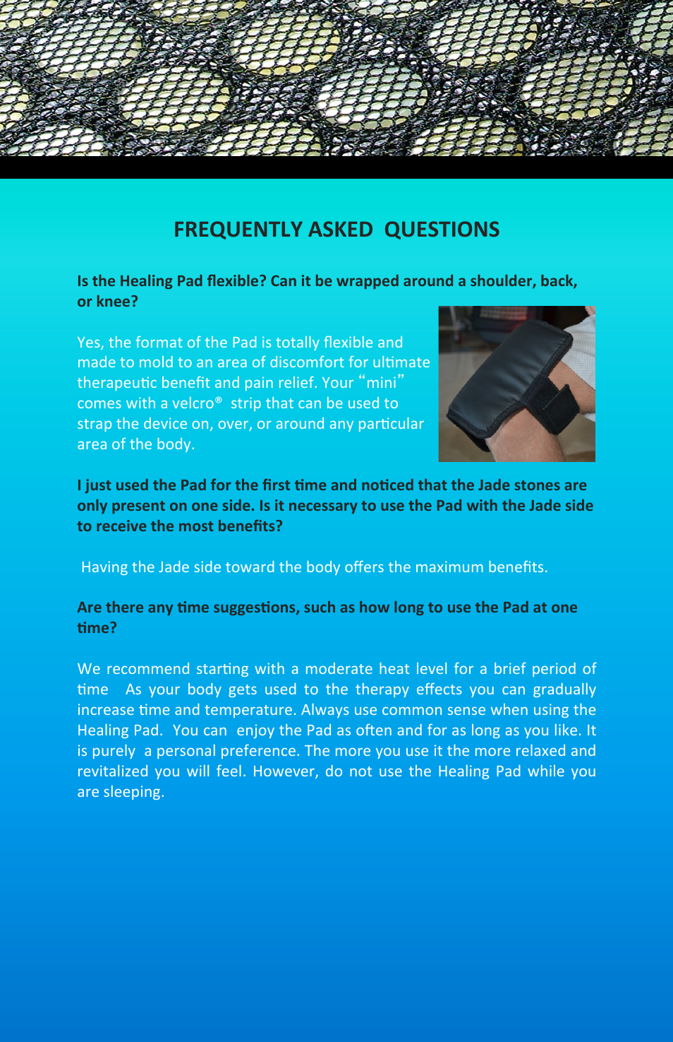 Frequently asked questions | Therasage Mini Instant Calmer User Manual | Page 7 / 12