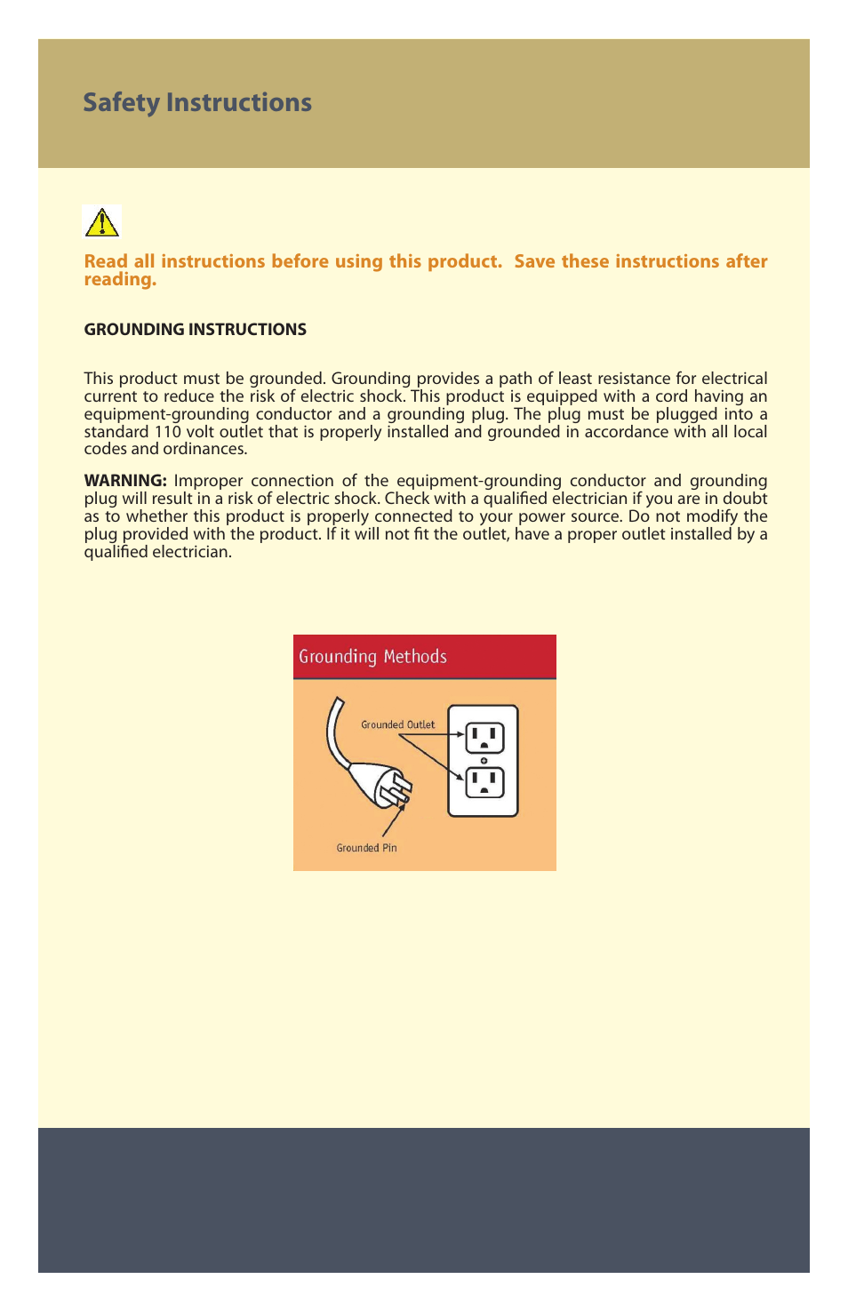 Safety instructions | Therasage Cosmo Zero Gravity Recliner User Manual | Page 10 / 11