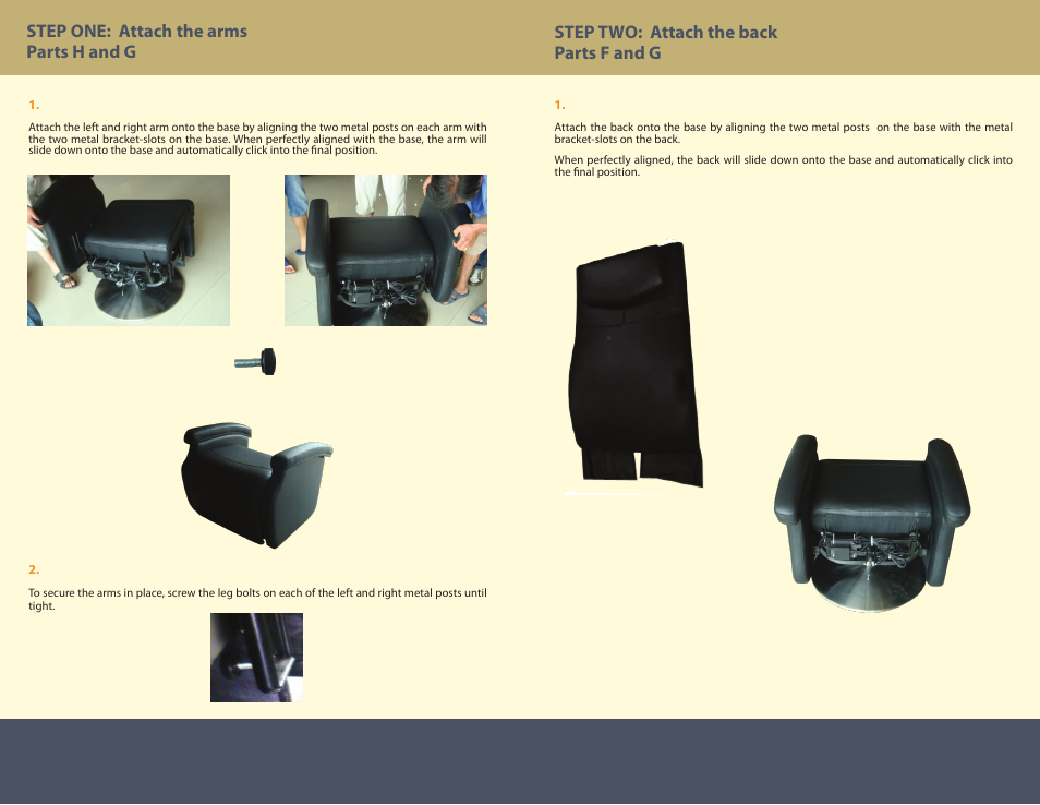 Therasage Revolution Zero Gravity Recliner User Manual | Page 3 / 6