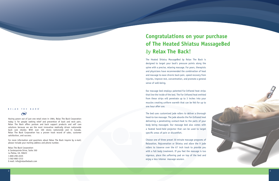 Therasage RTB 5001 User Manual | Page 2 / 8