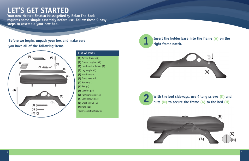 Let’s get started | Therasage RTB 5001 User Manual | Page 4 / 8