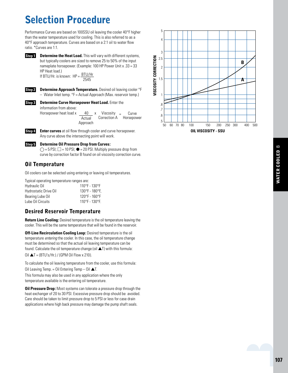 Selection procedure | Thermal Transfer Systems B Series User Manual | Page 6 / 6