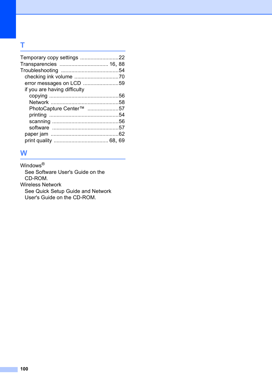 Brother DCP-375CW User Manual | Page 108 / 109