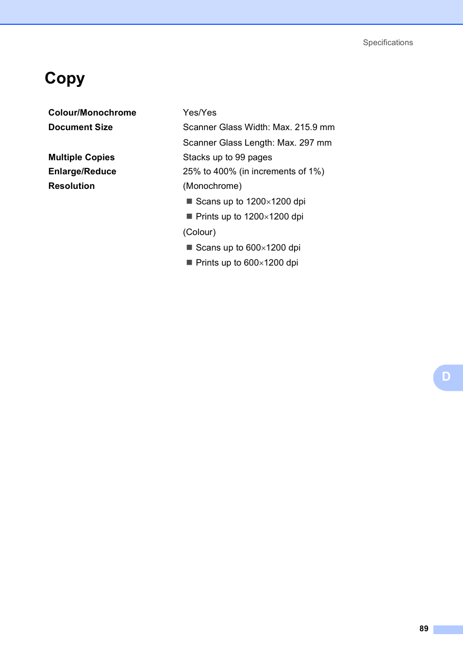 Copy | Brother DCP-375CW User Manual | Page 97 / 109