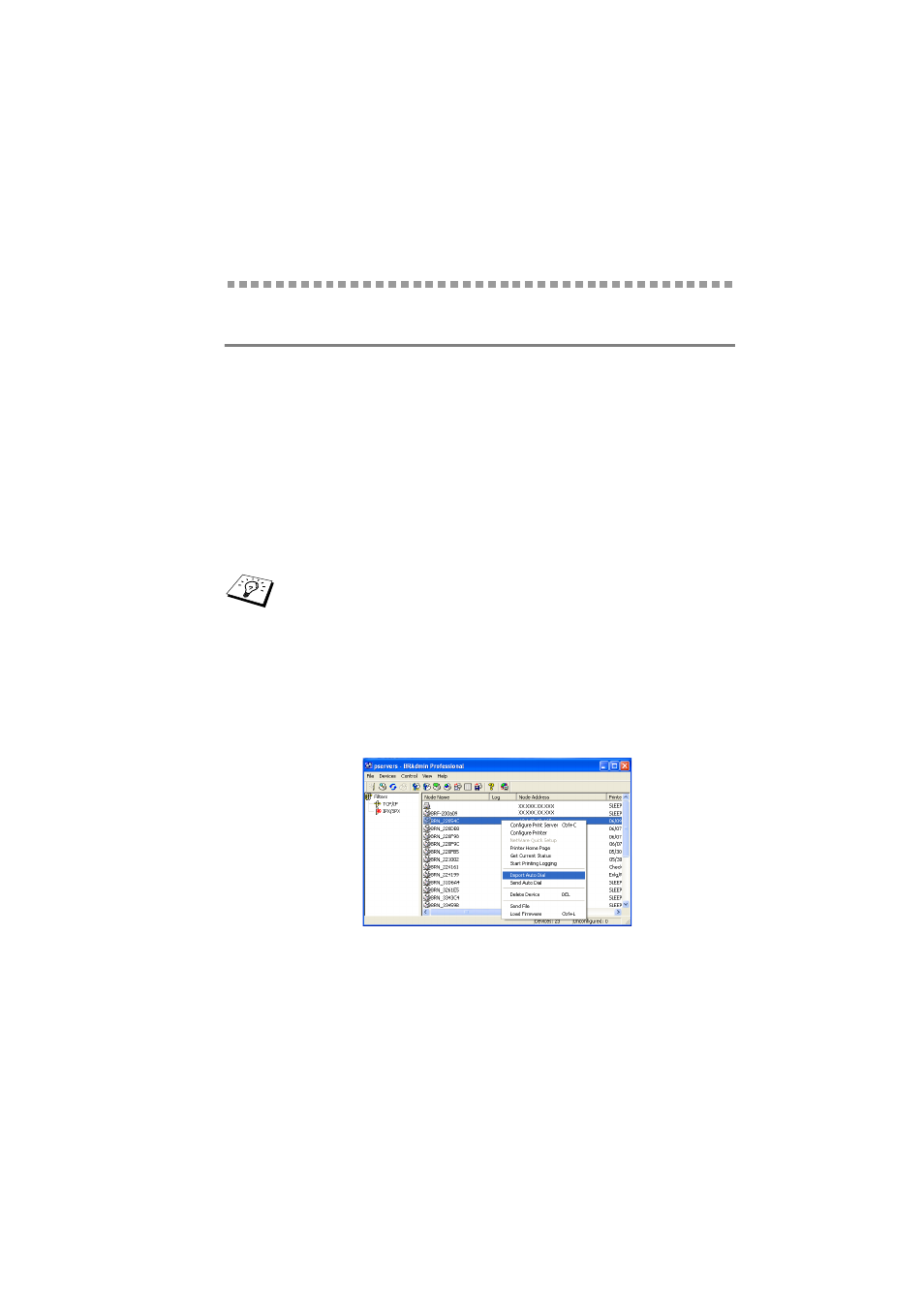 Appendix d, Updating other machines through the network | Brother NC-9100H User Manual | Page 154 / 163