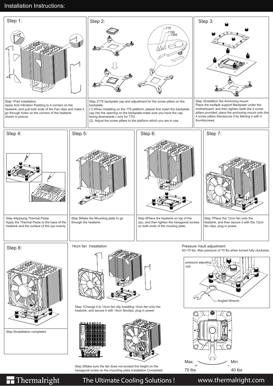 Thermalright HR-02 User Manual | 1 page