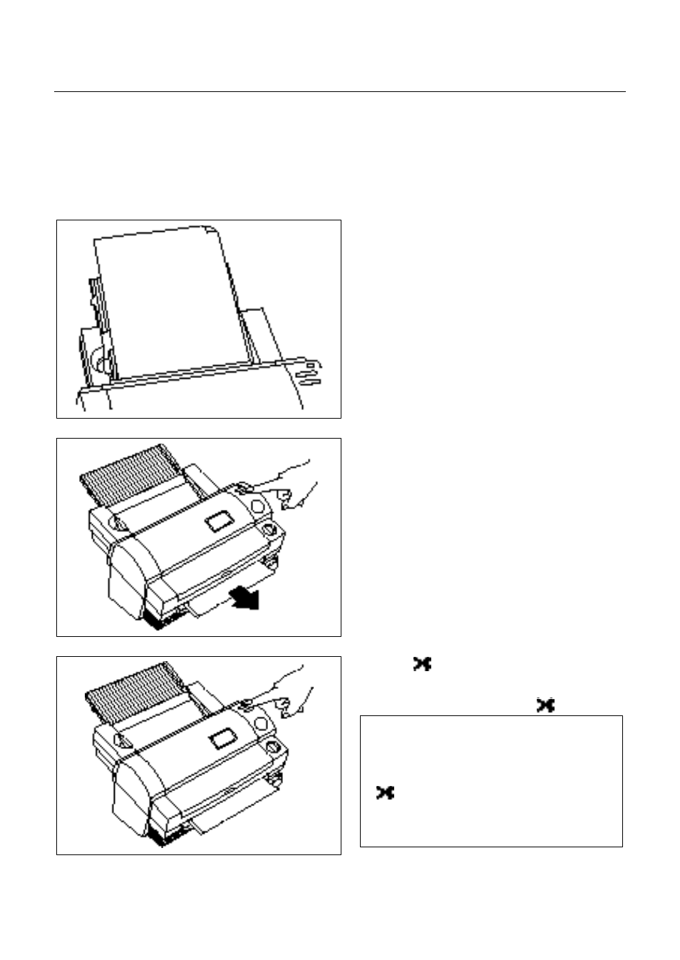 Manual feeding & cuting, Manual feeding and manual cutting | Brother LX-910D User Manual | Page 25 / 50