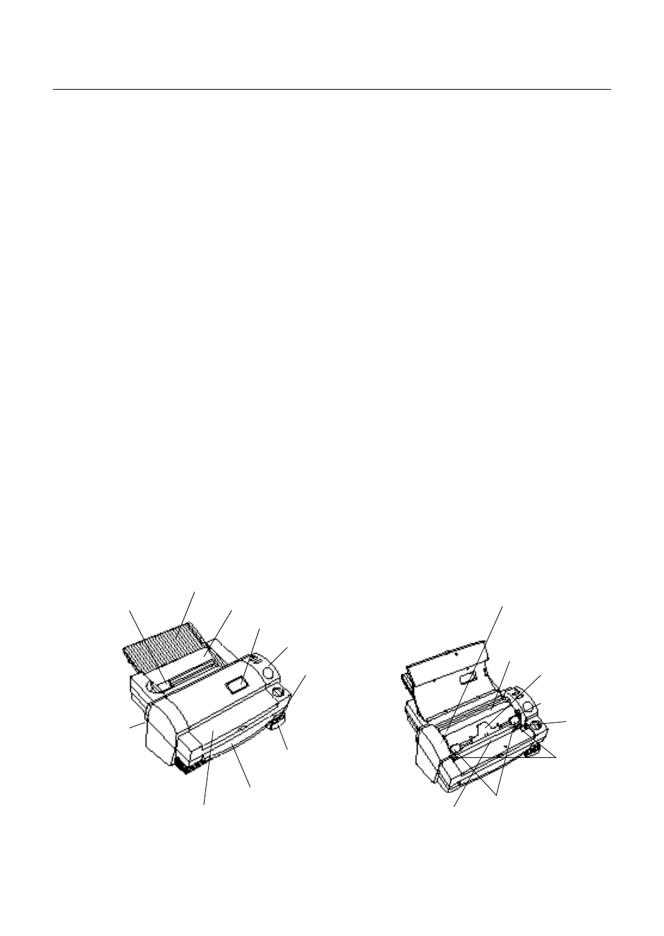 Part names, Outside of the machine, Inside of the machine | Brother LX-910D User Manual | Page 9 / 50