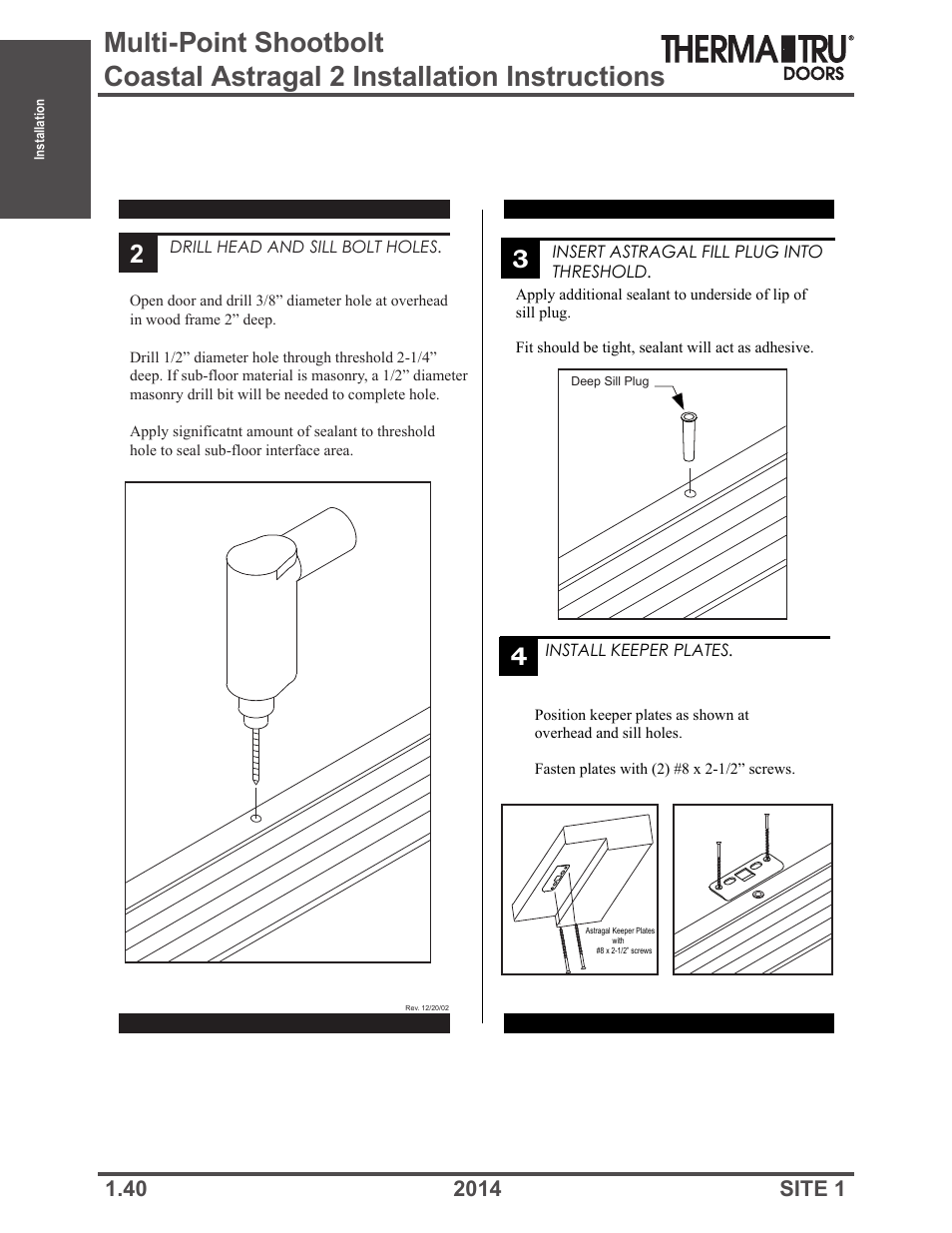 Therma-Tru Doors Installation User Manual | Page 40 / 76