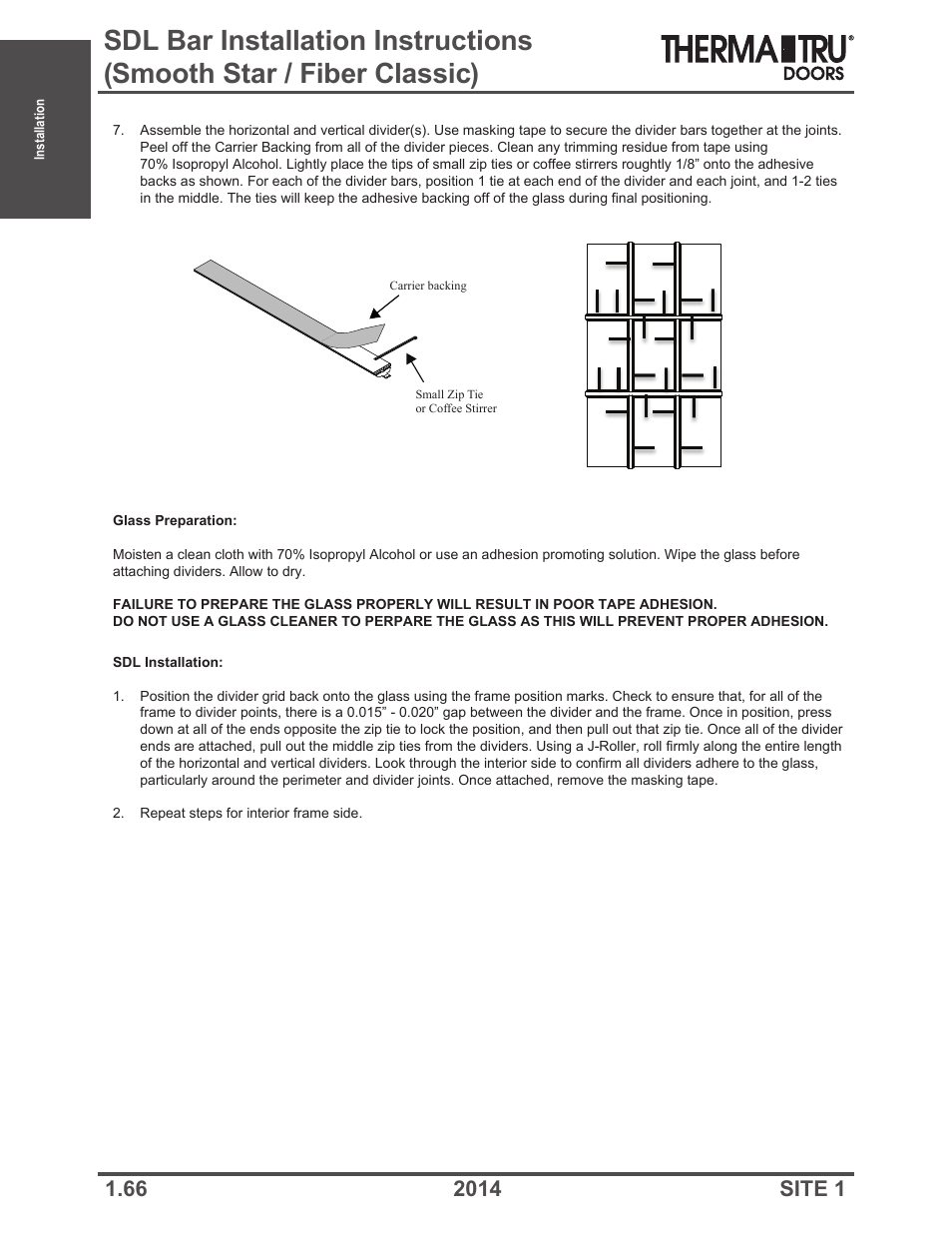 Therma-Tru Doors Installation User Manual | Page 66 / 76