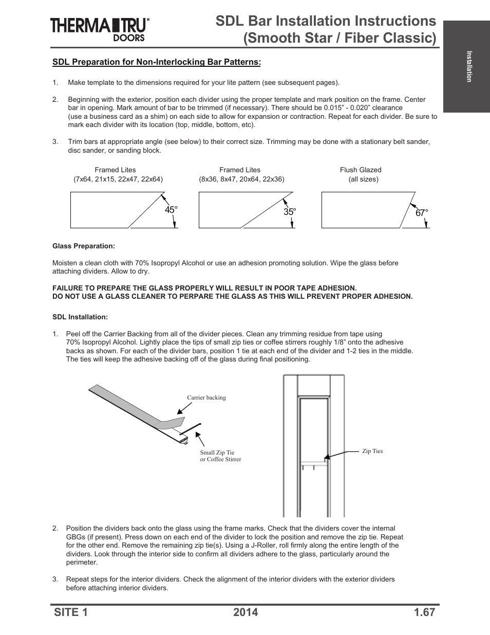 Therma-Tru Doors Installation User Manual | Page 67 / 76