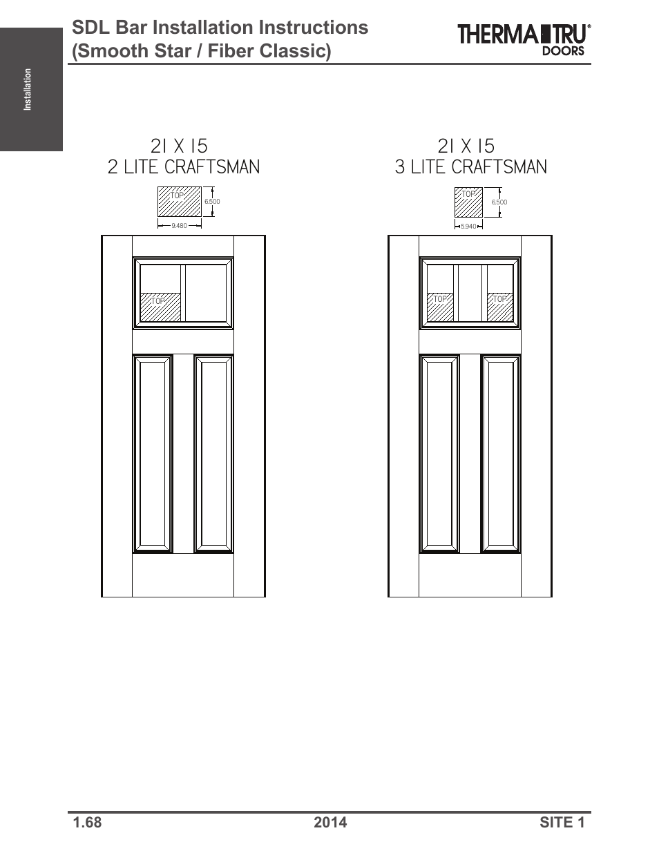 Therma-Tru Doors Installation User Manual | Page 68 / 76