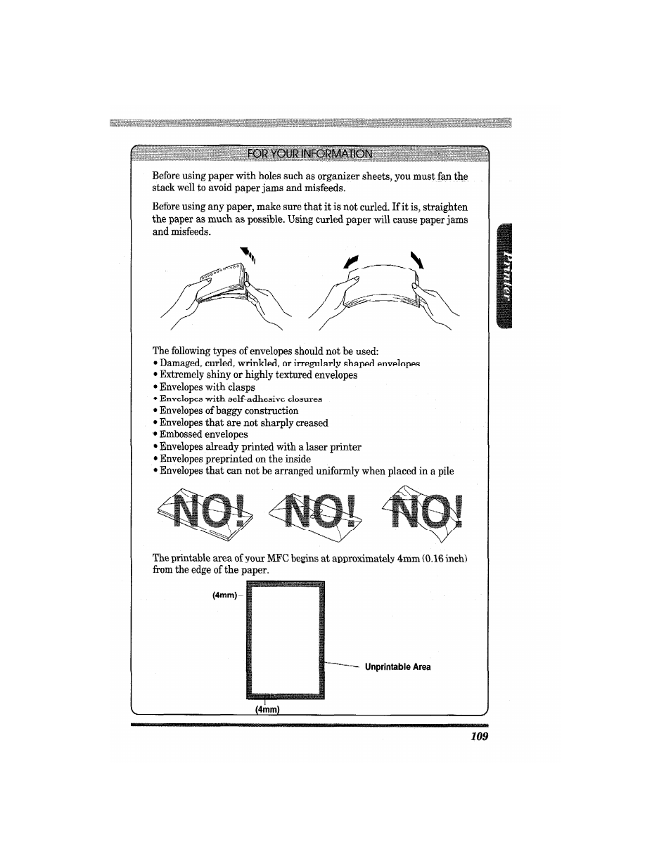 For your information | Brother MFC4550 PLUS User Manual | Page 121 / 206