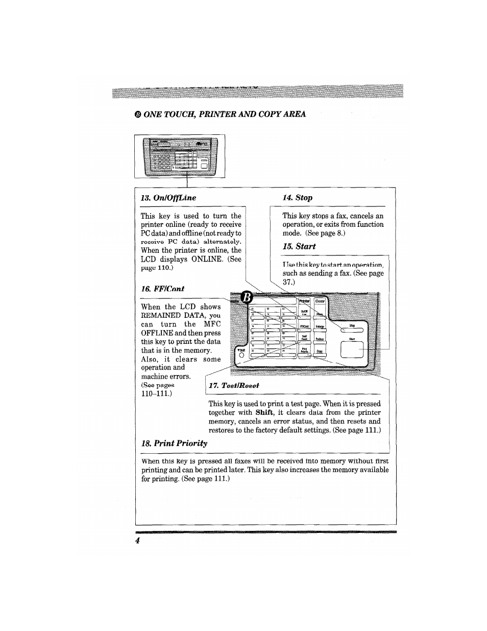 Brother MFC4550 PLUS User Manual | Page 16 / 206