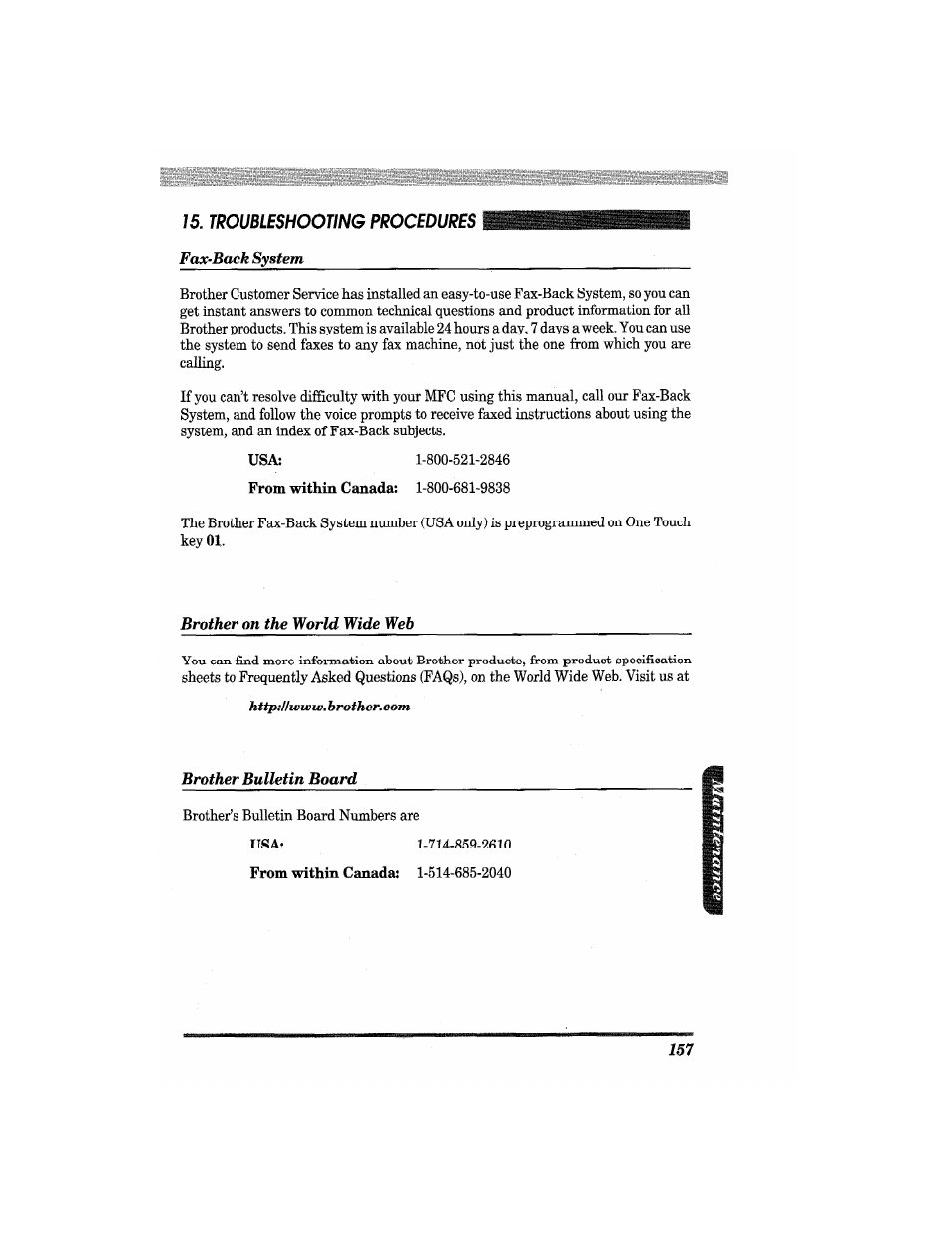 Brother MFC4550 PLUS User Manual | Page 169 / 206