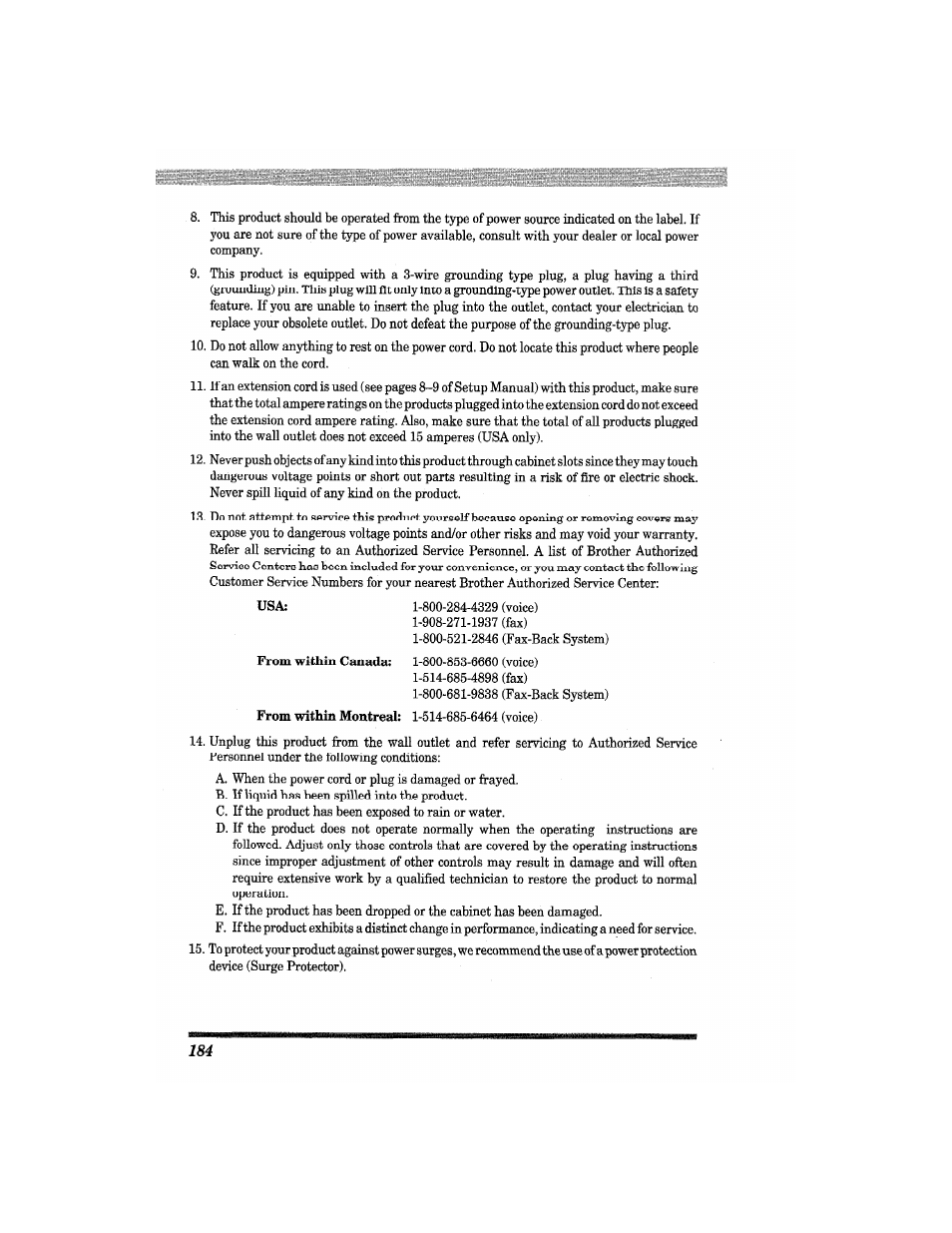 Brother MFC4550 PLUS User Manual | Page 196 / 206