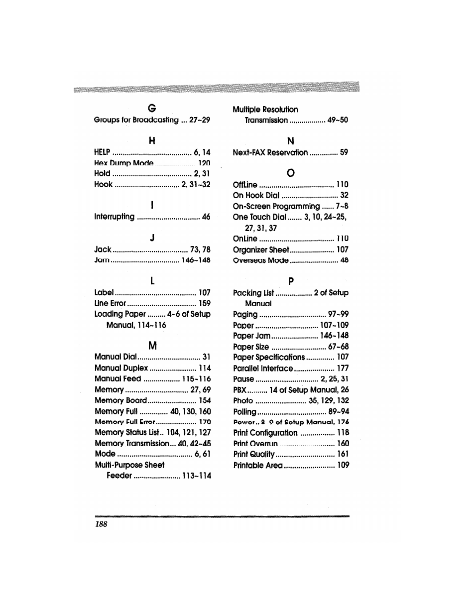 Brother MFC4550 PLUS User Manual | Page 200 / 206