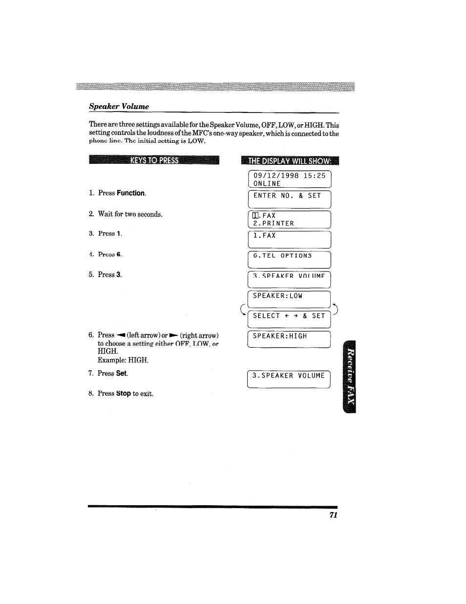 Brother MFC4550 PLUS User Manual | Page 83 / 206