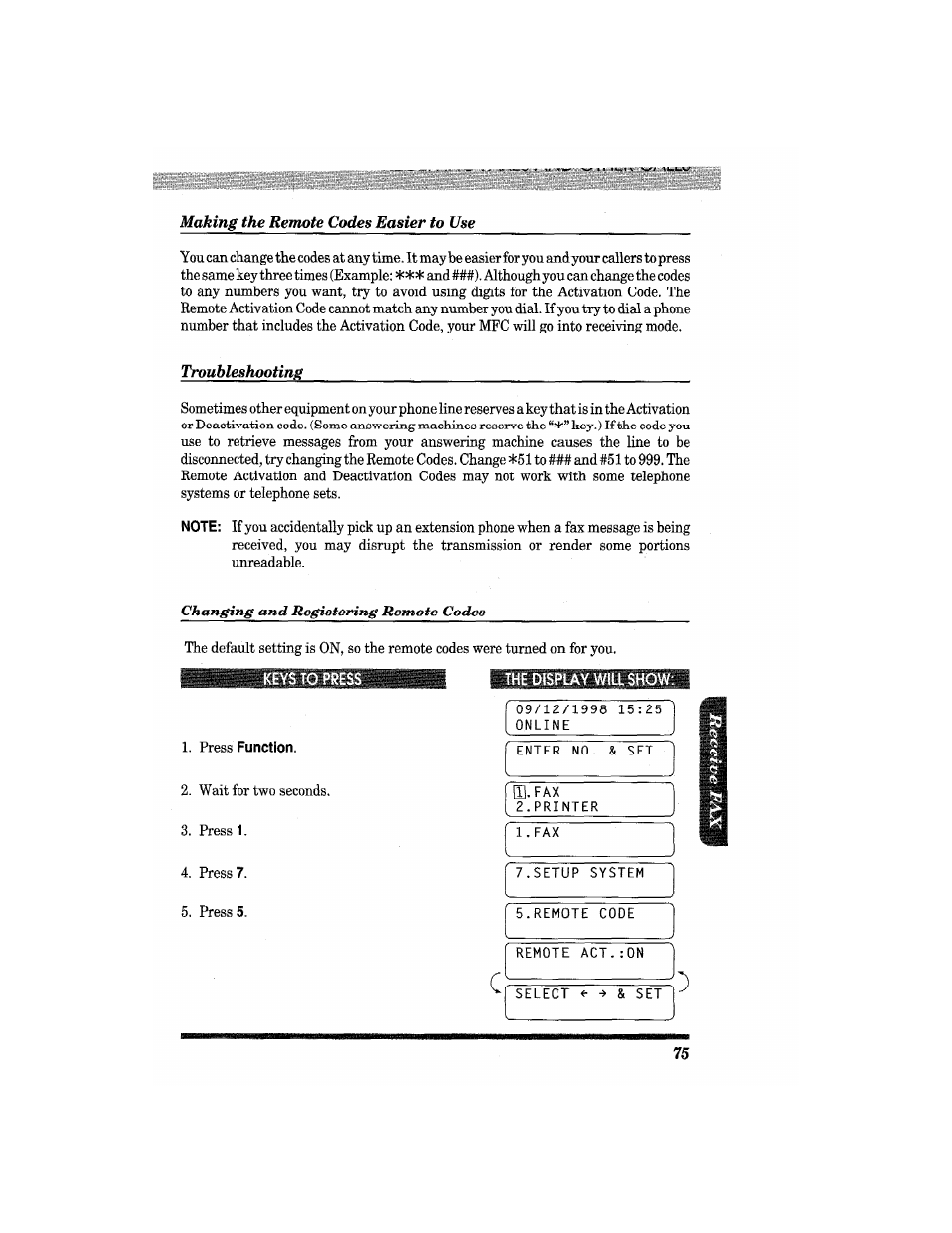 Brother MFC4550 PLUS User Manual | Page 87 / 206