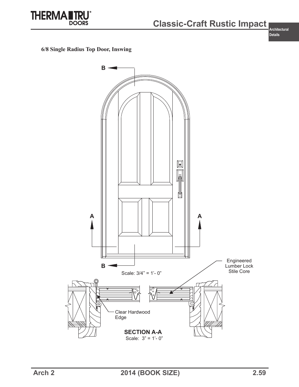 Classic-craft rustic impact | Therma-Tru ARCH 2 Architectural Details - Book Size User Manual | Page 59 / 99