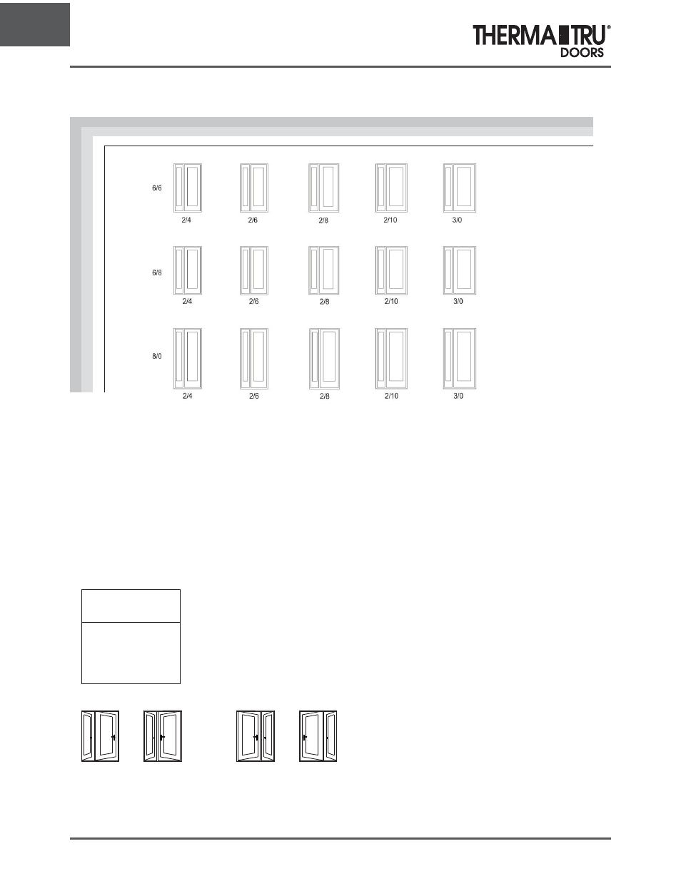 Unit and rough opening sizing | Therma-Tru ARCH 1 Dimensional Data - U1 Revised User Manual | Page 22 / 70