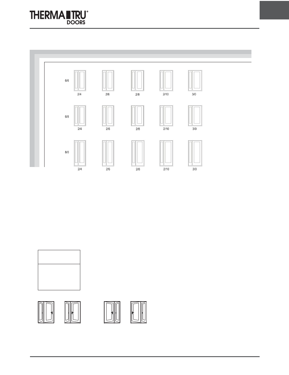 Unit and rough opening sizing | Therma-Tru ARCH 1 Dimensional Data - U1 Revised User Manual | Page 23 / 70