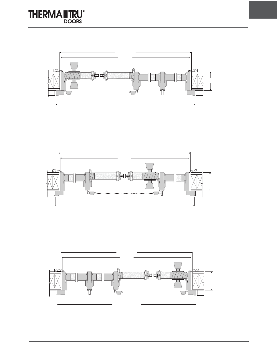 Unit and rough opening sizing | Therma-Tru ARCH 1 Dimensional Data - U1 Revised User Manual | Page 35 / 70