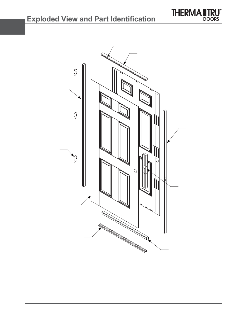 Fiber-classic, Sorghg9lhzdqg3duw,ghqwl¿fdwlrq | Therma-Tru ARCH 2 Architectural Details - U1 Revised User Manual | Page 10 / 98