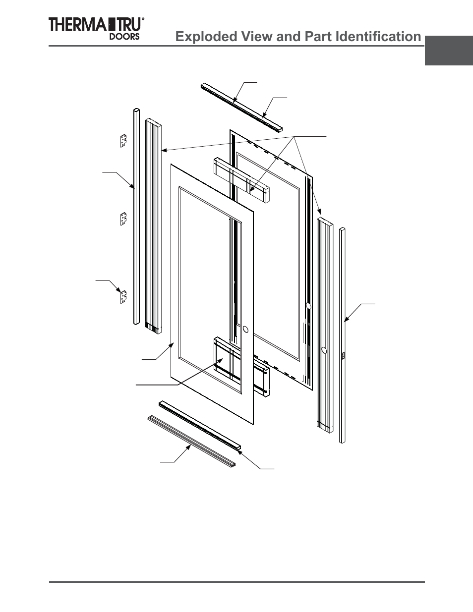 Smooth-star noise reduction, Sorghg9lhzdqg3duw,ghqwl¿fdwlrq | Therma-Tru ARCH 2 Architectural Details - U1 Revised User Manual | Page 15 / 98