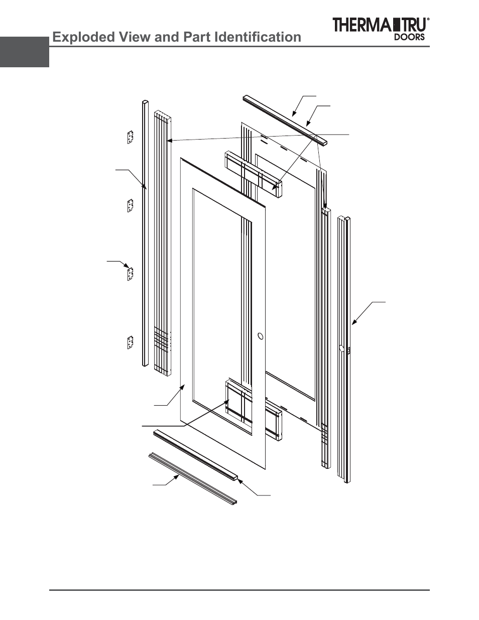 Smooth-star noise reduction, Sorghg9lhzdqg3duw,ghqwl¿fdwlrq | Therma-Tru ARCH 2 Architectural Details - U1 Revised User Manual | Page 16 / 98