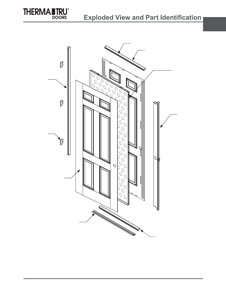 Fiber-classic/smooth-star impact, Sorghg9lhzdqg3duw,ghqwl¿fdwlrq | Therma-Tru ARCH 2 Architectural Details - U1 Revised User Manual | Page 17 / 98