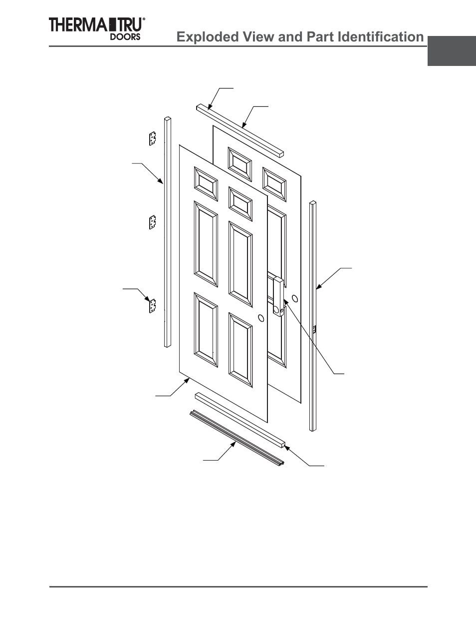 Profiles steel, Sorghg9lhzdqg3duw,ghqwl¿fdwlrq | Therma-Tru ARCH 2 Architectural Details - U1 Revised User Manual | Page 21 / 98