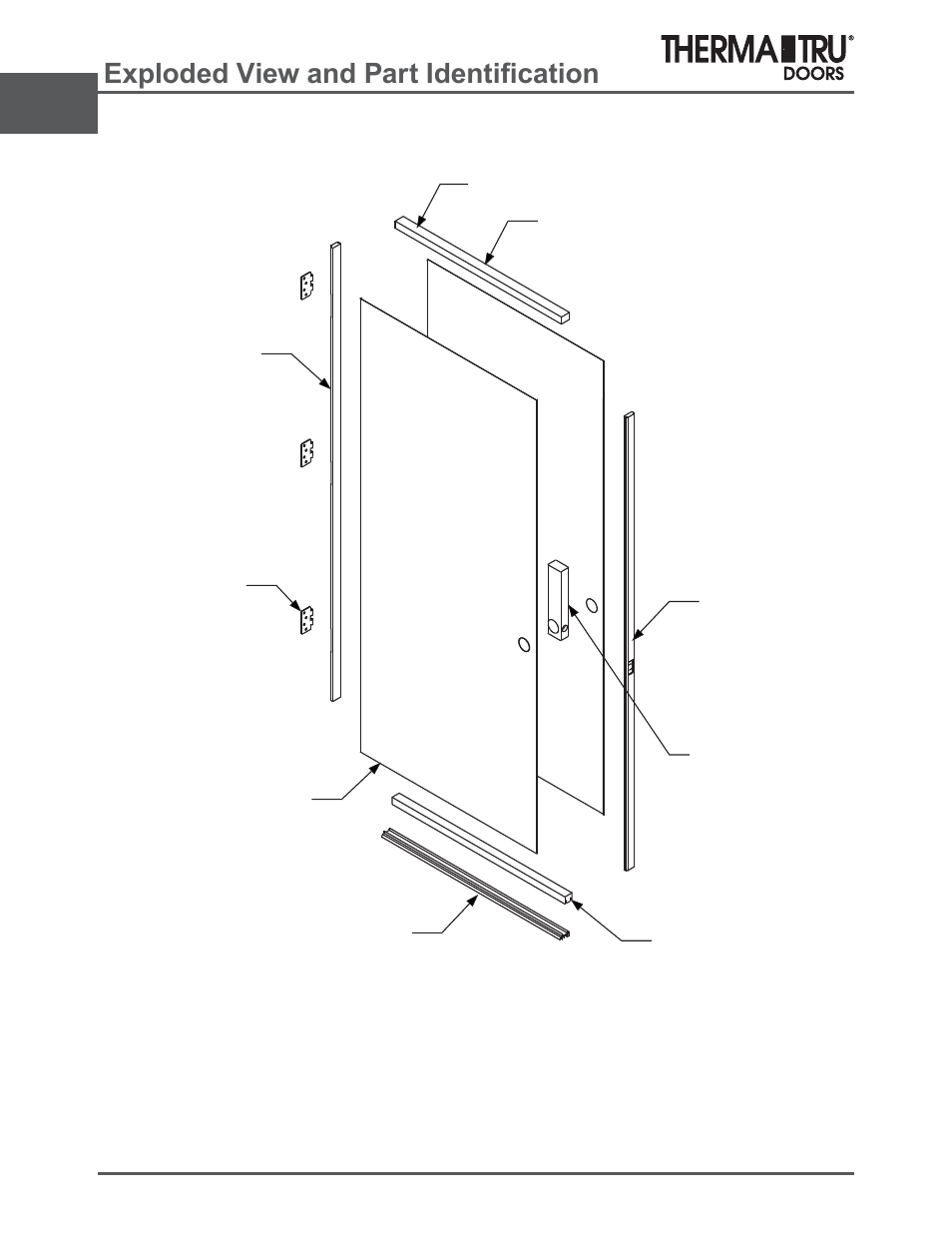 Traditions steel, Sorghg9lhzdqg3duw,ghqwl¿fdwlrq | Therma-Tru ARCH 2 Architectural Details - U1 Revised User Manual | Page 22 / 98