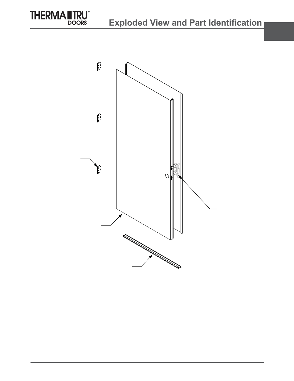 Minute positive pressure steel edge fire door, Sorghg9lhzdqg3duw,ghqwl¿fdwlrq | Therma-Tru ARCH 2 Architectural Details - U1 Revised User Manual | Page 23 / 98