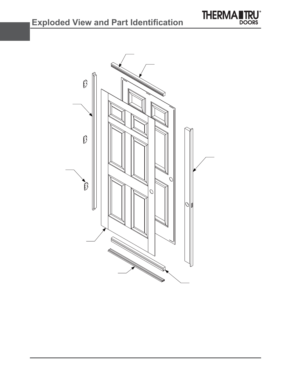 Classic-craft, Sorghg9lhzdqg3duw,ghqwl¿fdwlrq | Therma-Tru ARCH 2 Architectural Details - U1 Revised User Manual | Page 4 / 98