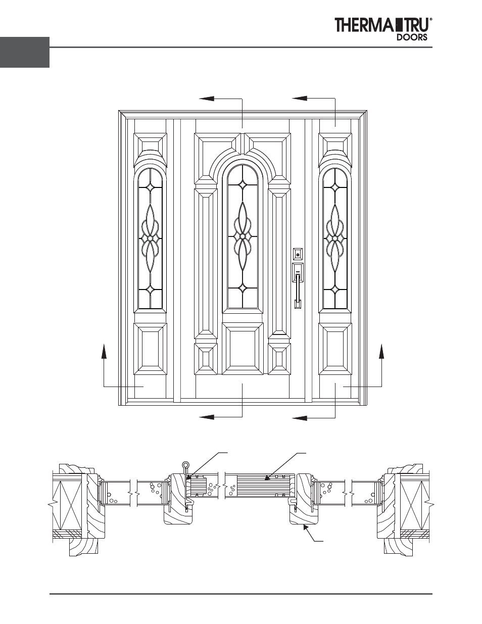 Classic-craft oak | Therma-Tru ARCH 2 Architectural Details - U1 Revised User Manual | Page 44 / 98