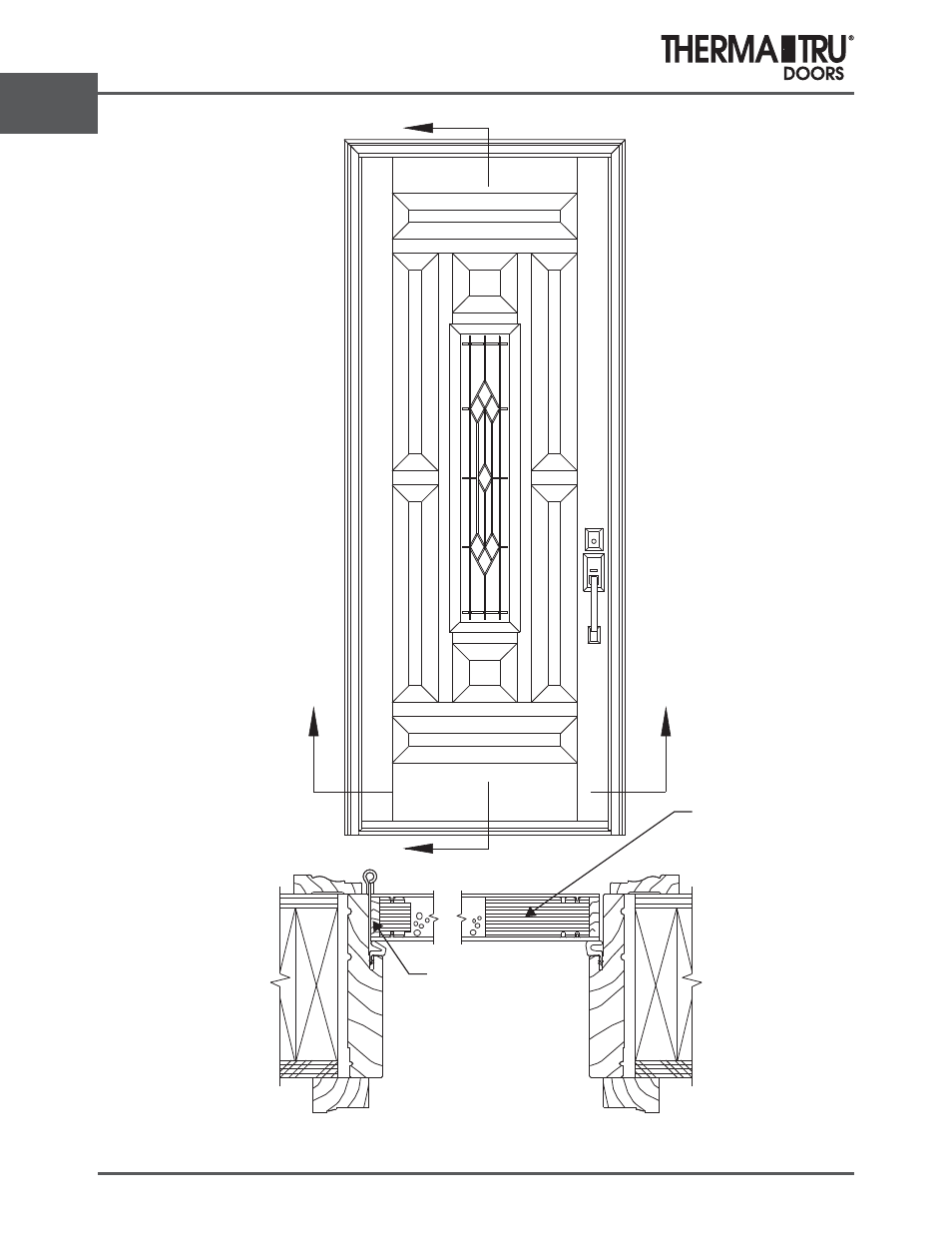 Classic-craft oak 8/0 | Therma-Tru ARCH 2 Architectural Details - U1 Revised User Manual | Page 46 / 98