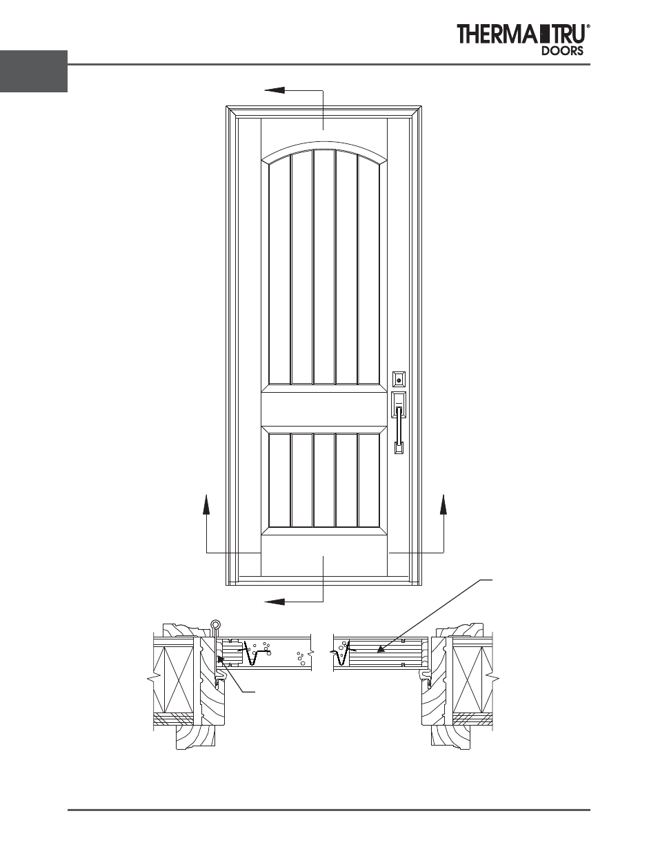 Classic-craft square top impact | Therma-Tru ARCH 2 Architectural Details - U1 Revised User Manual | Page 56 / 98