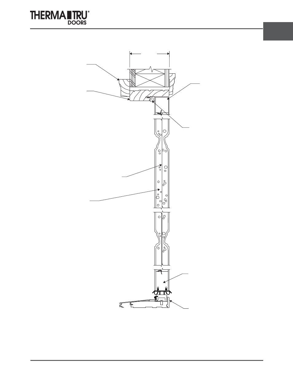 Classic-craft square top impact | Therma-Tru ARCH 2 Architectural Details - U1 Revised User Manual | Page 57 / 98