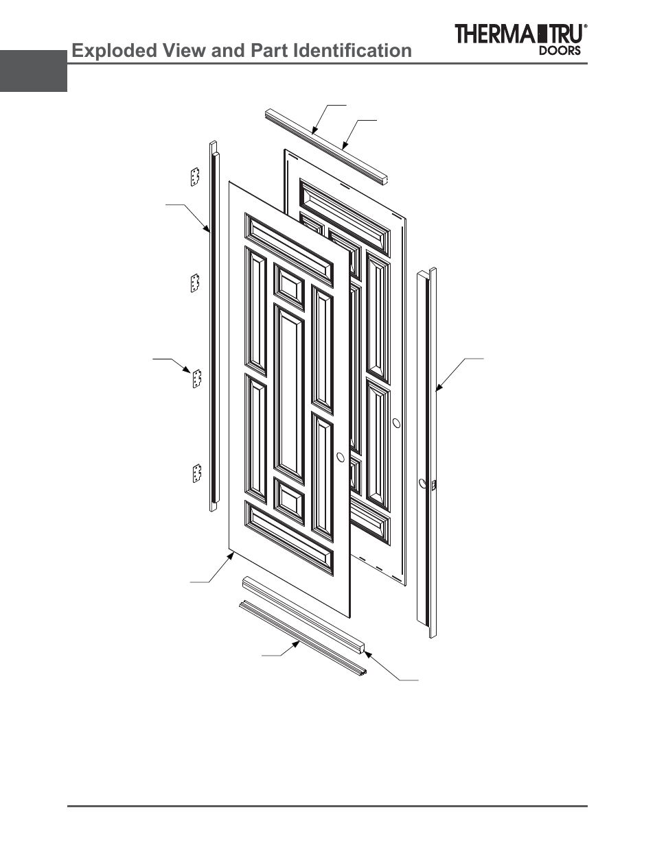 8/0 classic-craft, Sorghg9lhzdqg3duw,ghqwl¿fdwlrq | Therma-Tru ARCH 2 Architectural Details - U1 Revised User Manual | Page 6 / 98